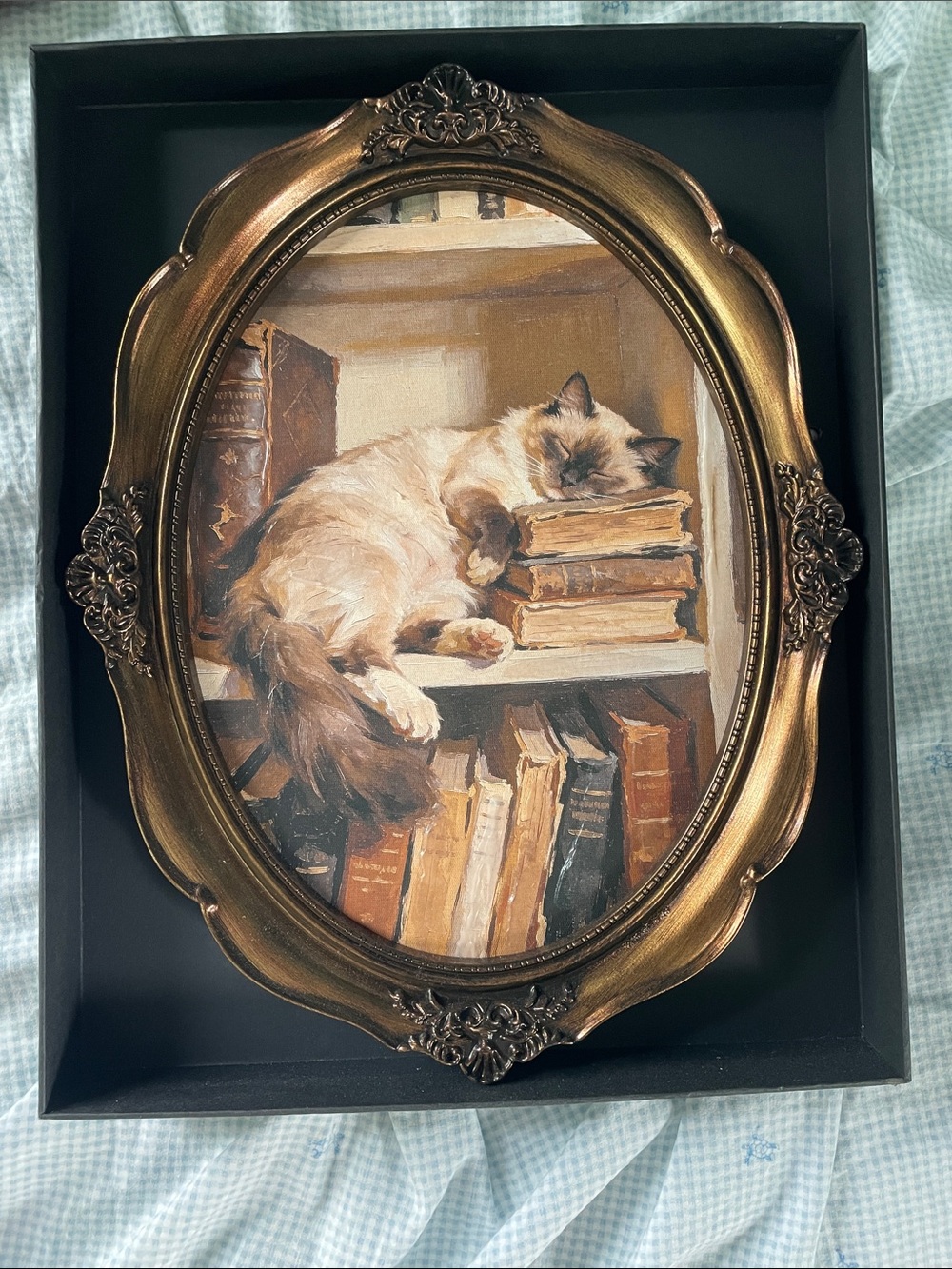 NWOT Marmont Hill Siamese Cat Painting